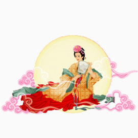 中秋节嫦娥免抠PNG图片