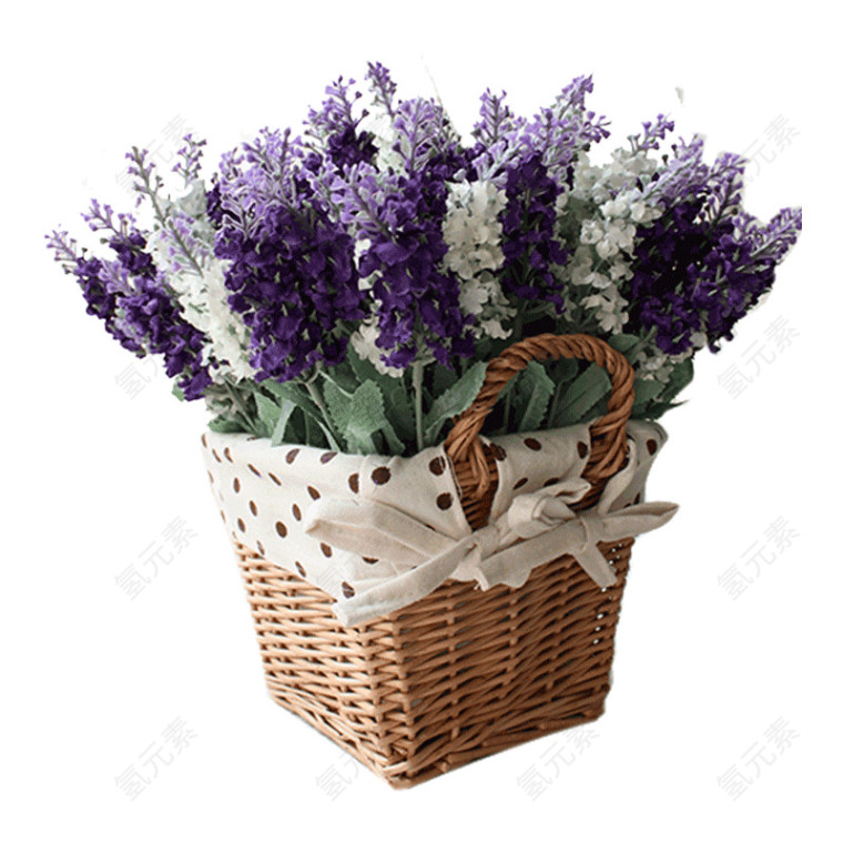 编织手提花篮