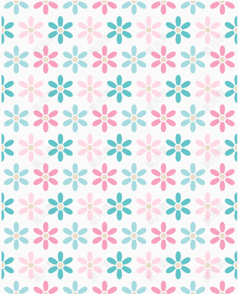 六个花瓣的小花背景