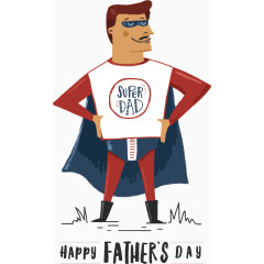 手绘超人爸爸