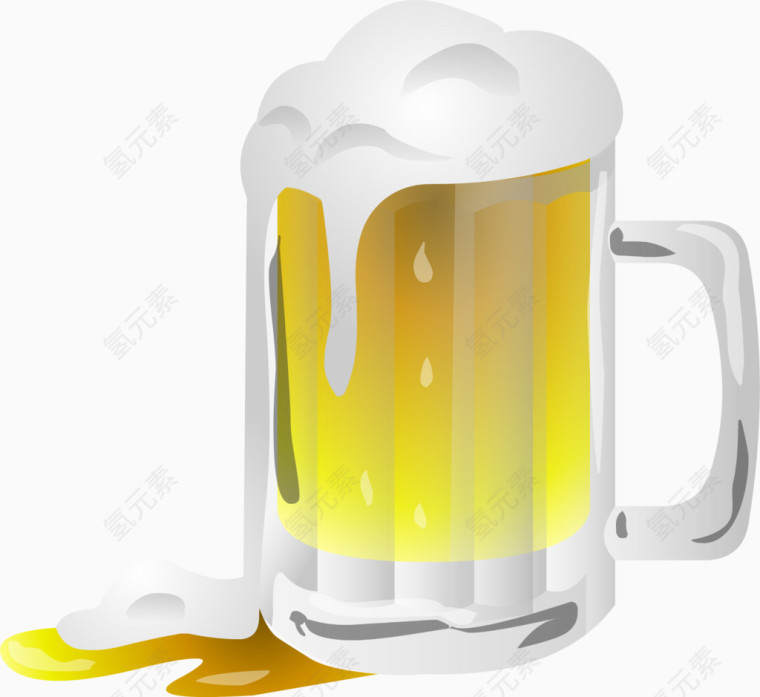 啤酒扎啤饮料玻璃杯透明杯