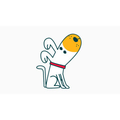 卡通创意小狗