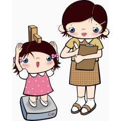 卡通手绘老师学生