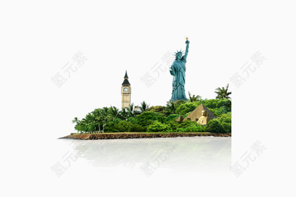 海边风景 国外建筑