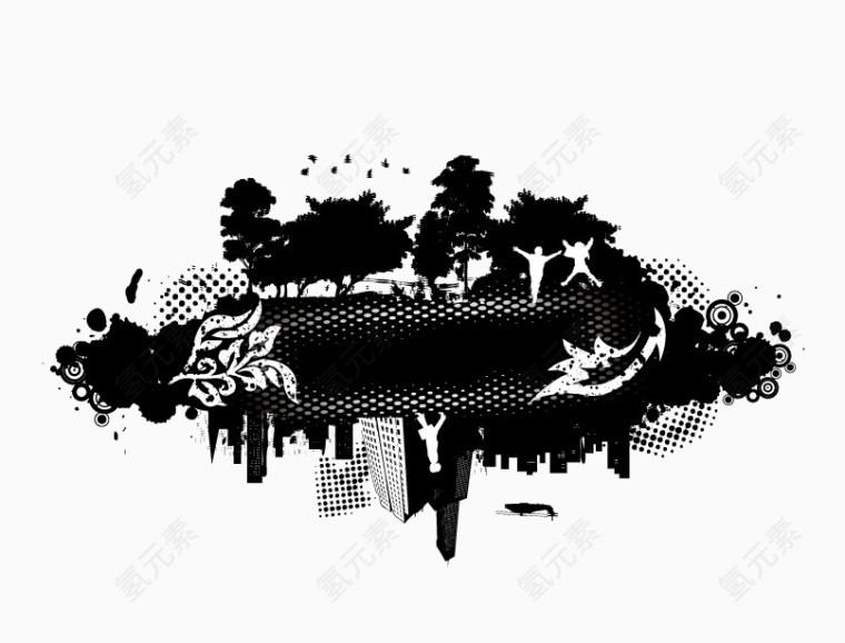音乐海报素材失量图