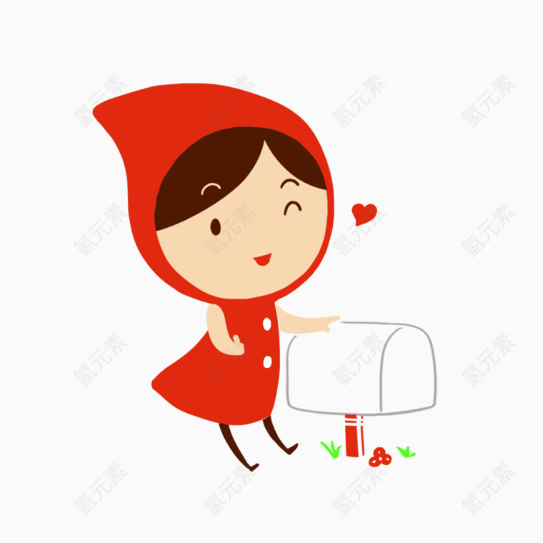 可爱卡通女孩