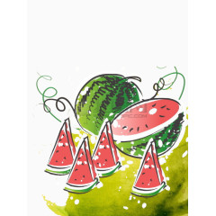 卡通西瓜图片素材