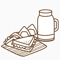 矢量厨房的美食