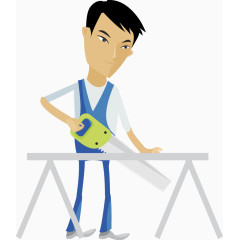 国外卡通建筑工人