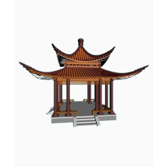 古代凉亭免抠PNG图片素材