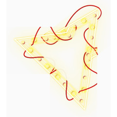 三角形彩灯串图案