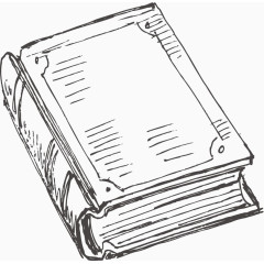 手绘复古硬皮书 