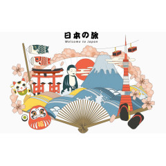 矢量日本特色传统文化素材