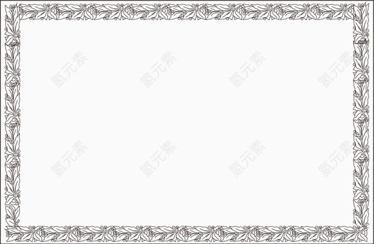 矢量欧式花纹边框