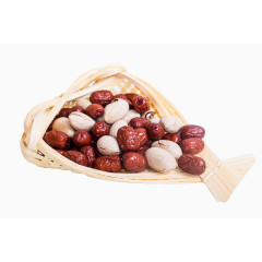 红枣莲子png素材