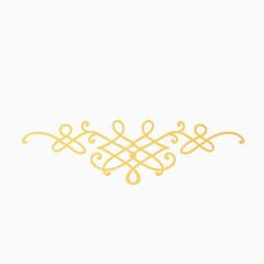 欧式金色花纹素材