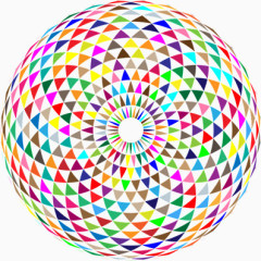 唯美彩色曼陀罗装饰图案