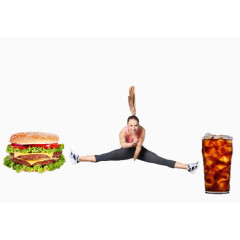 对抗甜食的健身美女