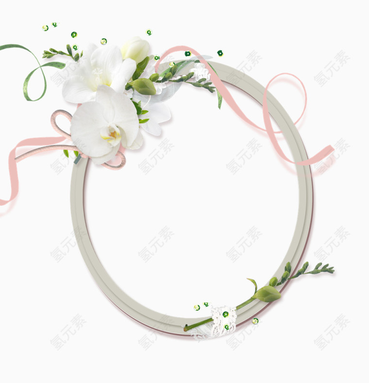 清新边框花纹
