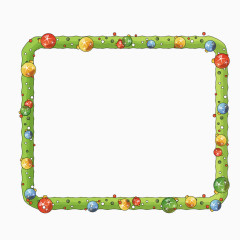 绿色生动视频边框