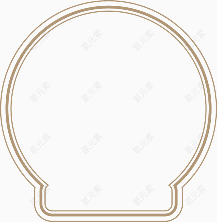 矢量手绘简约边框