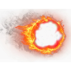 圆形红色火焰法阵光效