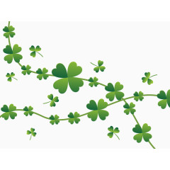 春天树叶三叶草幸运草