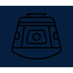 太空舱简笔画插画