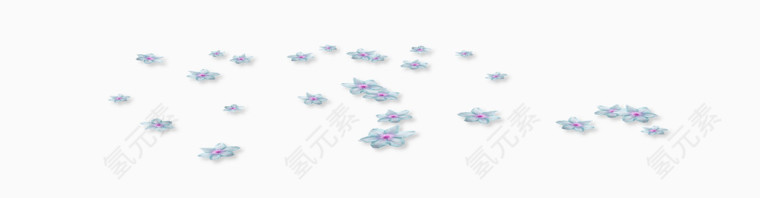 蓝色漂浮