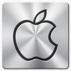 苹果金属刷图标
