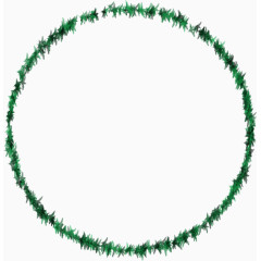 绿色花环藤曼叶子