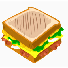 卡通三文治