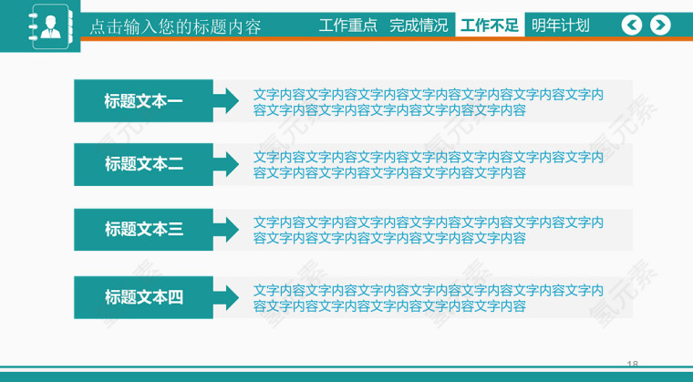 工作不足汇报图.