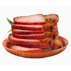 一碟五花腊肉片