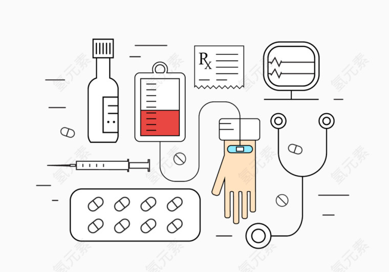 医疗过程平面图