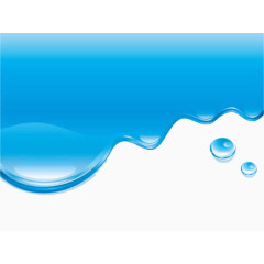 蓝色的水滴图案