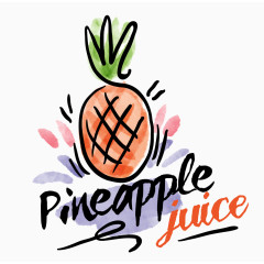 卡通手绘水果logo