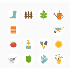 园丁扁平化小图标