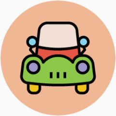 手绘卡通图标手绘车辆素材