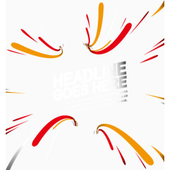 抽象几何炫彩放射状