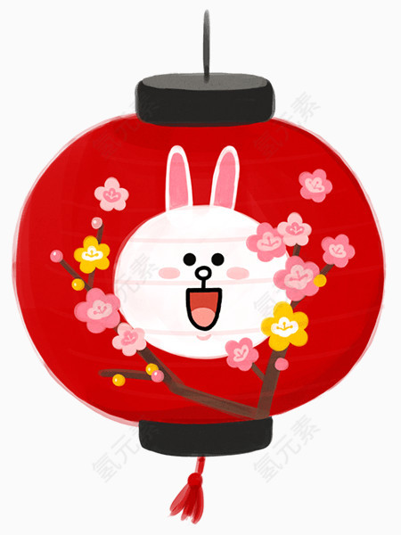 兔子花灯笼