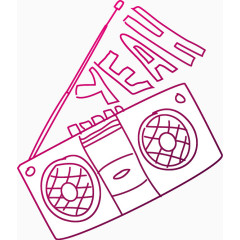 可爱卡通音乐符号元素