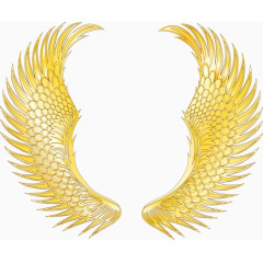 金色质感炫酷游戏翅膀