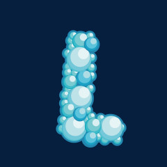 卡通气泡艺术字L