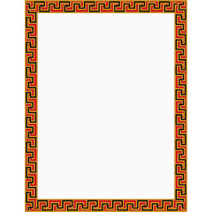 民族风情矩形边框