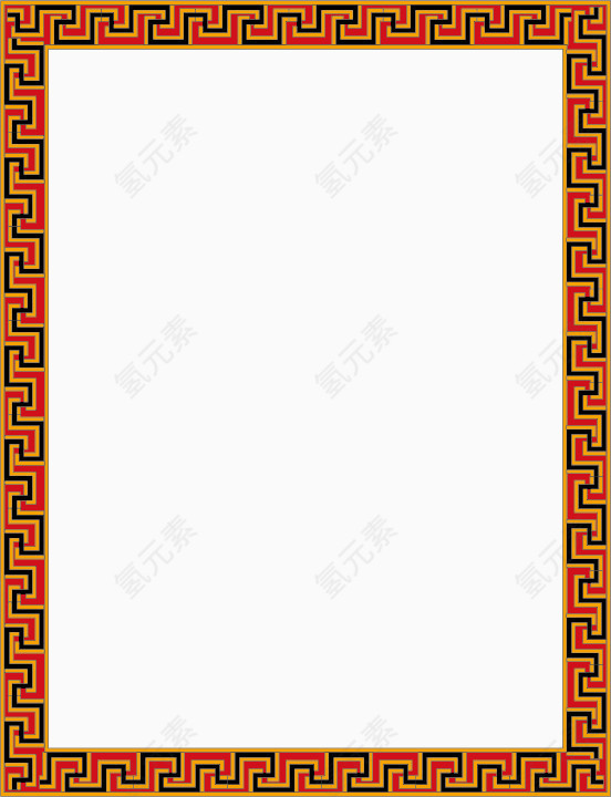 民族风情矩形边框