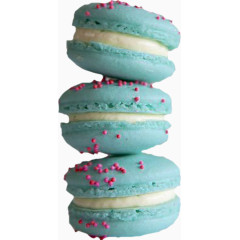 卡通蓝色马克龙