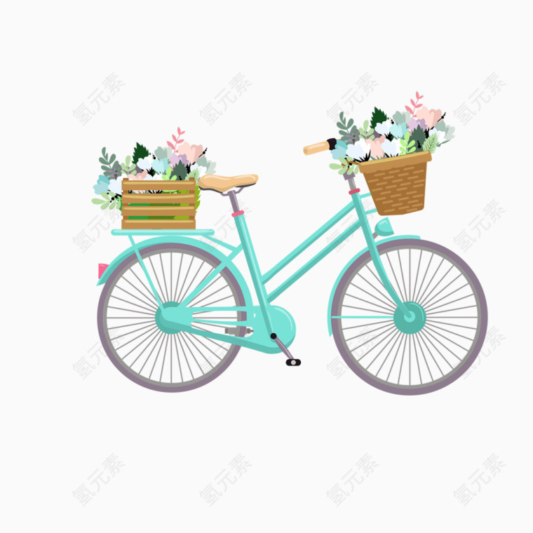 小清新风自行车