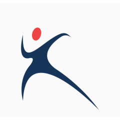 曲线人物标志设计