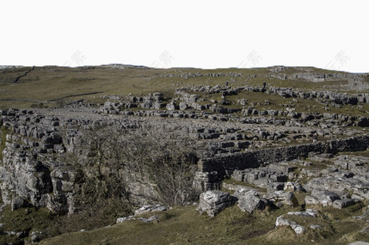 英国马勒姆山丘风景三